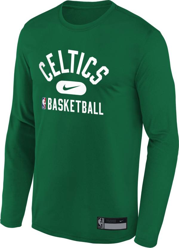 Nike Youth Boston Celtics Green Long Sleeve Practice Shirt