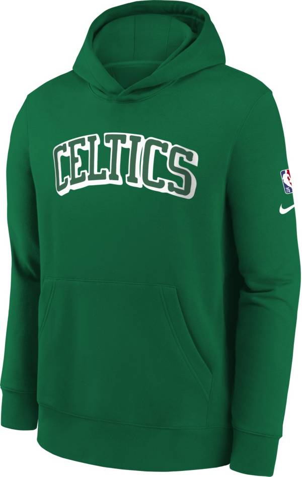 Nike Youth 2021-22 City Edition Boston Celtics Green Essential Pullover Hoodie product image
