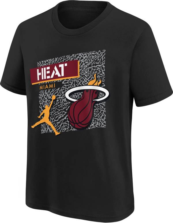 Jordan Youth Miami Heat Black Statement T-Shirt