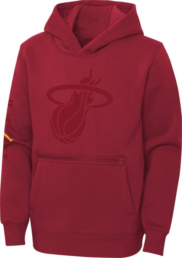 Jordan Youth Miami Heat Red Statement Pullover Hoodie