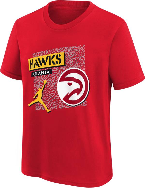 Jordan Youth Atlanta Hawks Red Statement T-Shirt