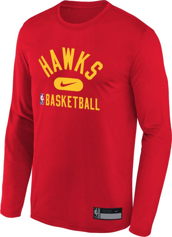 Nike Youth Atlanta Hawks Red Long Sleeve Practice Shirt product image