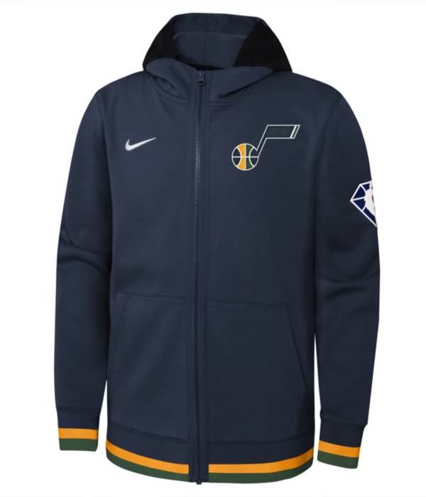 Nike Youth Utah Jazz Navy Showtime Full Zip Hoodie