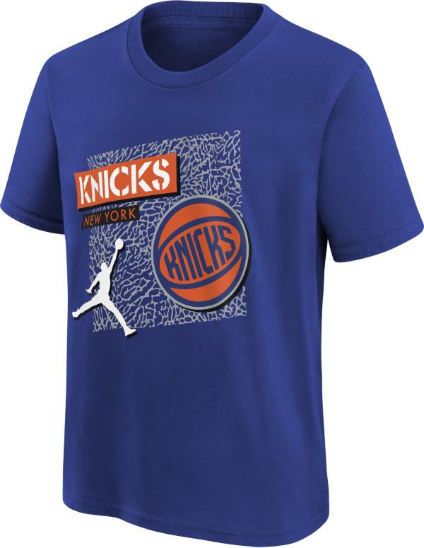 Jordan Youth New York Knicks Blue Statement T-Shirt