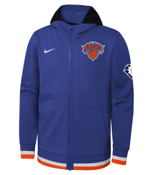 Nike Youth New York Knicks Blue Showtime Full Zip Hoodie