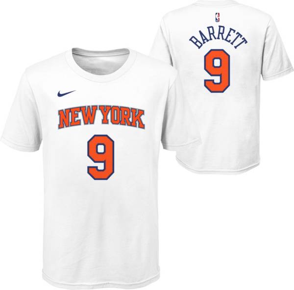 Nike Youth New York Knicks White RJ Barrett #9 T-Shirt