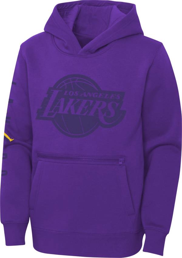 Jordan Youth Los Angeles Lakers Purple Statement Pullover Hoodie