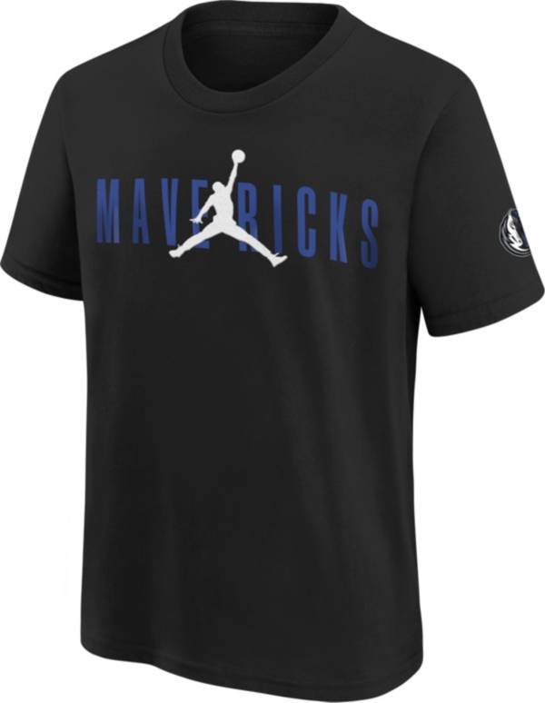 Jordan Youth Dallas Mavericks Black T-Shirt