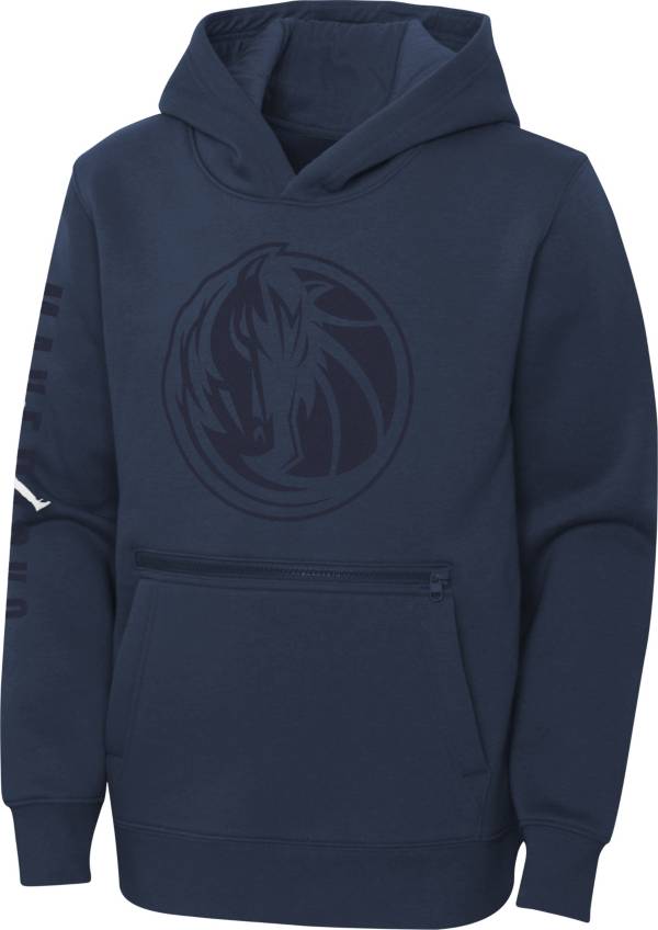 Jordan Youth Dallas Mavericks Navy Statement Pullover Hoodie