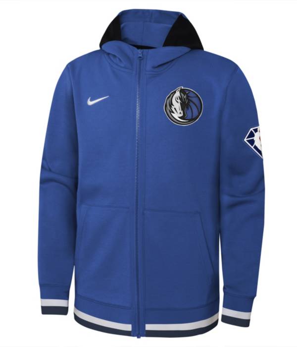 Nike Youth Dallas Mavericks Royal Showtime Full Zip Hoodie