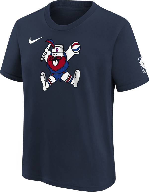 Nike Youth 2021-22 City Edition Denver Nuggets Navy Logo T-Shirt