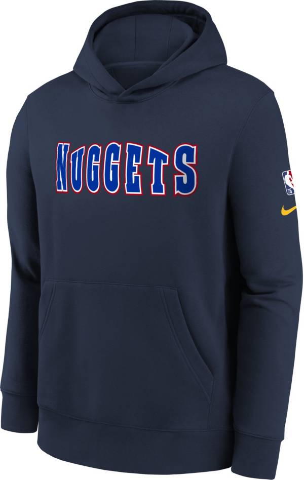Nike Youth 2021-22 City Edition Denver Nuggets Navy Essential Pullover Hoodie product image