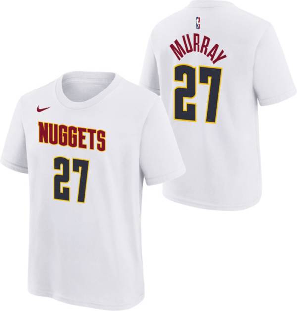 Nike Youth Denver Nuggets Jamal Murray #27 White T-Shirt