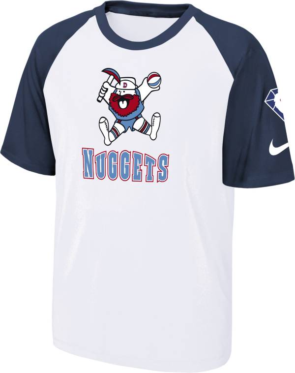 Nike Youth 2021-22 City Edition Denver Nuggets White Pregame Shirt