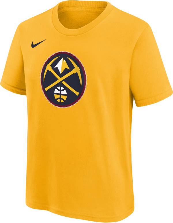 Nike Youth Denver Nuggets Yellow Logo T-Shirt