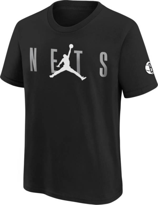 Jordan Youth Brooklyn Nets Black T-Shirt