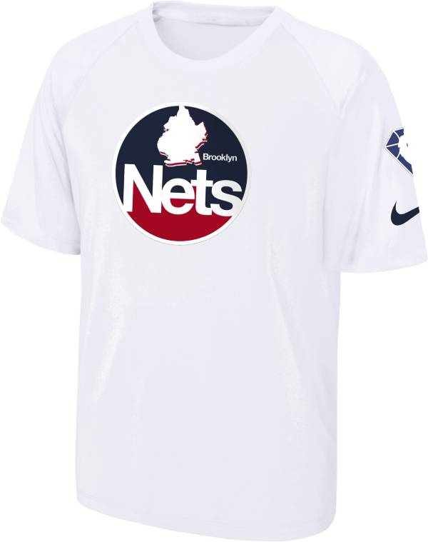 Nike Youth 2021-22 City Edition Brooklyn Nets White Pregame Shirt