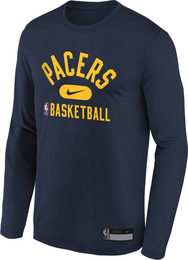 Nike Youth Indiana Pacers Navy Long Sleeve Practice Shirt