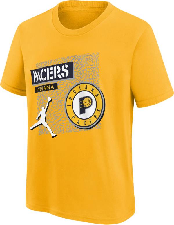 Jordan Youth Indiana Pacers Yellow Statement T-Shirt