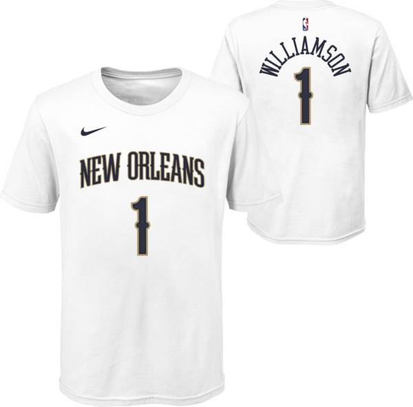 Nike Youth New Orleans Pelicans Zion Williamson #1 White T-Shirt product image