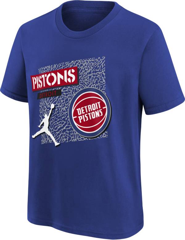 Jordan Youth Detroit Pistons Blue Statement T-Shirt