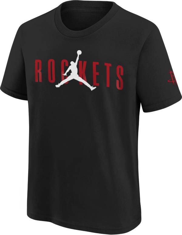 Jordan Youth Houston Rockets Black T-Shirt