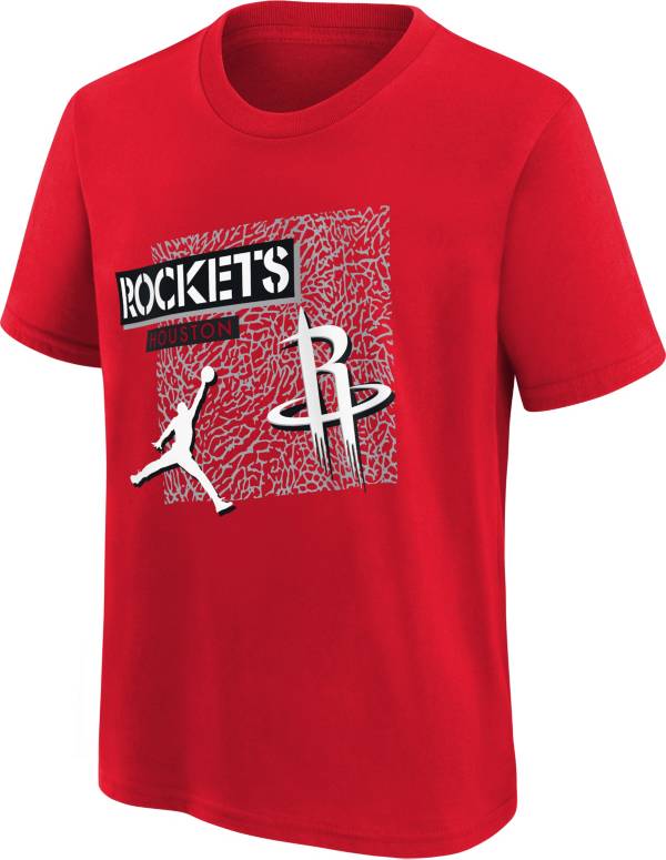 Jordan Youth Houston Rockets Red Statement T-Shirt