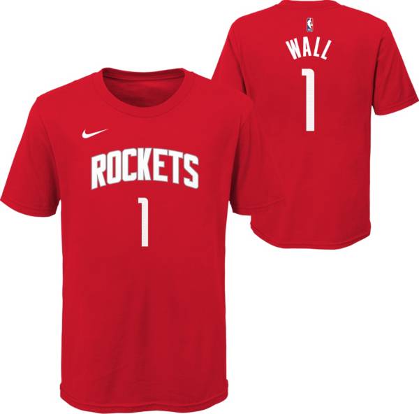 Nike Youth Houston Rockets John Wall #1 Red Statement T-Shirt