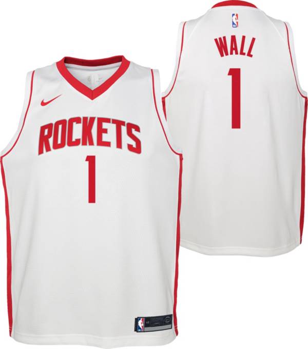 Nike Youth Houston Rockets John Wall #1 White Dri-FIT Swingman Jersey