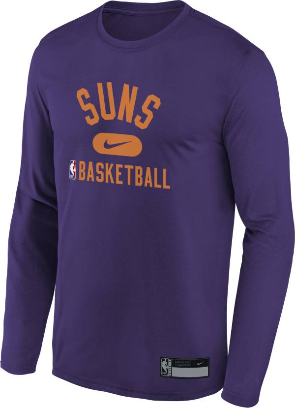 Nike Youth Phoenix Suns Purple Long Sleeve Practice Shirt