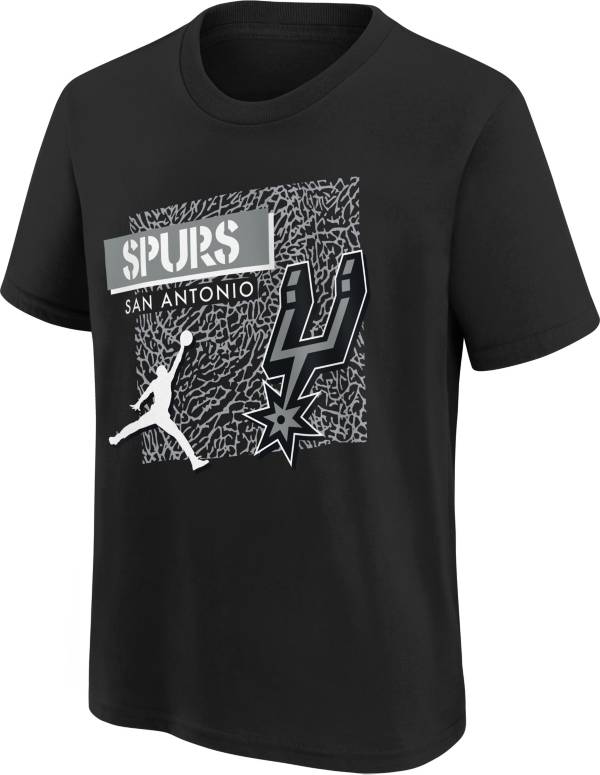 Jordan Youth San Antonio Spurs Black Statement T-Shirt
