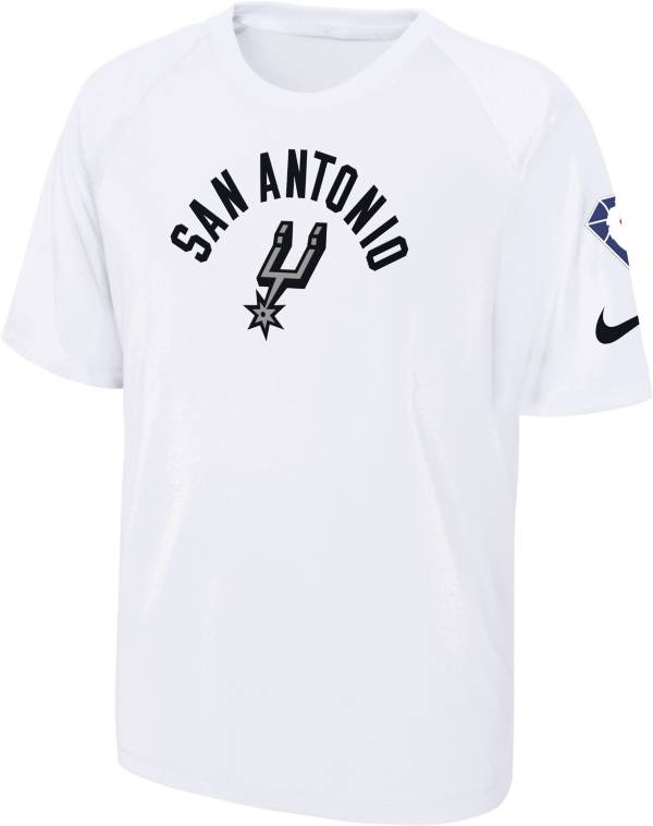 Nike Youth 2021-22 City Edition San Antonio Spurs White Pregame Shirt