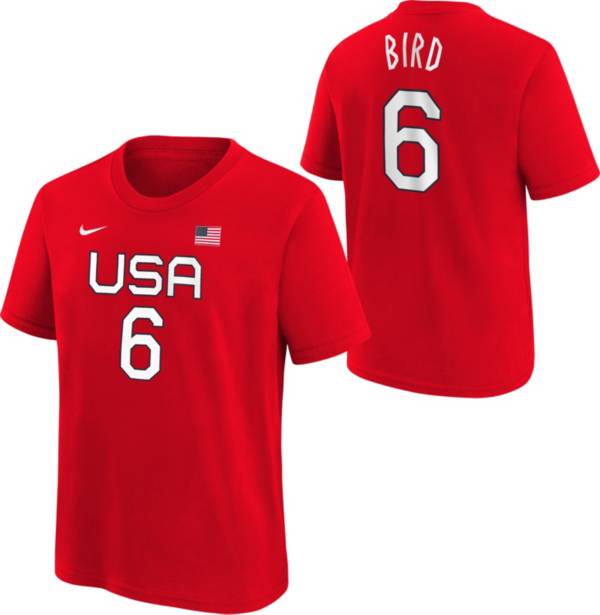 Nike Youth USA Basketball Sue Bird #6 Red T-Shirt