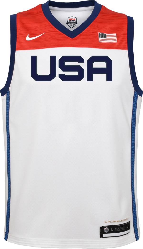 Nike Youth USA Basketball Olympics Dri-FIT White Swingman Jersey