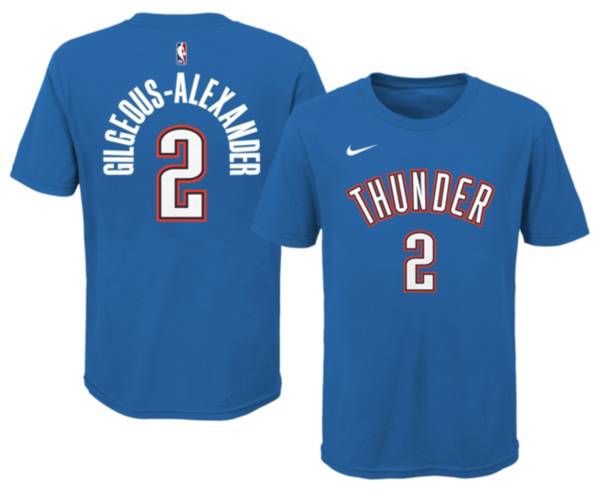 Nike Youth Oklahoma City Thunder Shai Gilgeous-Alexander #2 Blue Statement T-Shirt