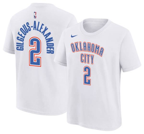 Nike Youth Oklahoma City Thunder Shai Gilgeous-Alexander #2 White T-Shirt