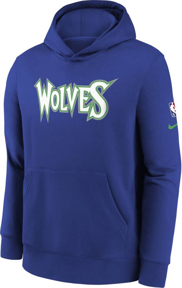 Nike Youth 2021-22 City Edition Minnesota Timberwolves Blue Essential Pullover Hoodie product image