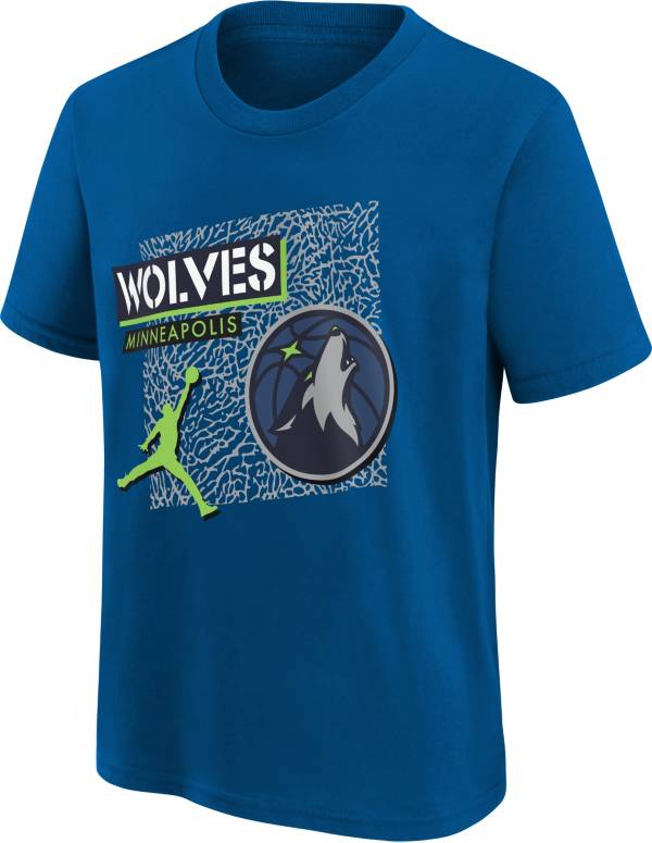 Jordan Youth Minnesota Timberwolves Blue Statement T-Shirt