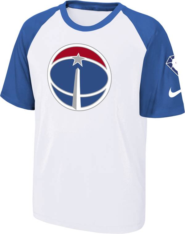 Nike Youth 2021-22 City Edition Washington Wizards White Pregame Shirt