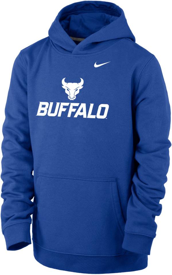 Nike Youth Buffalo Bulls Blue Club Fleece Pullover Hoodie