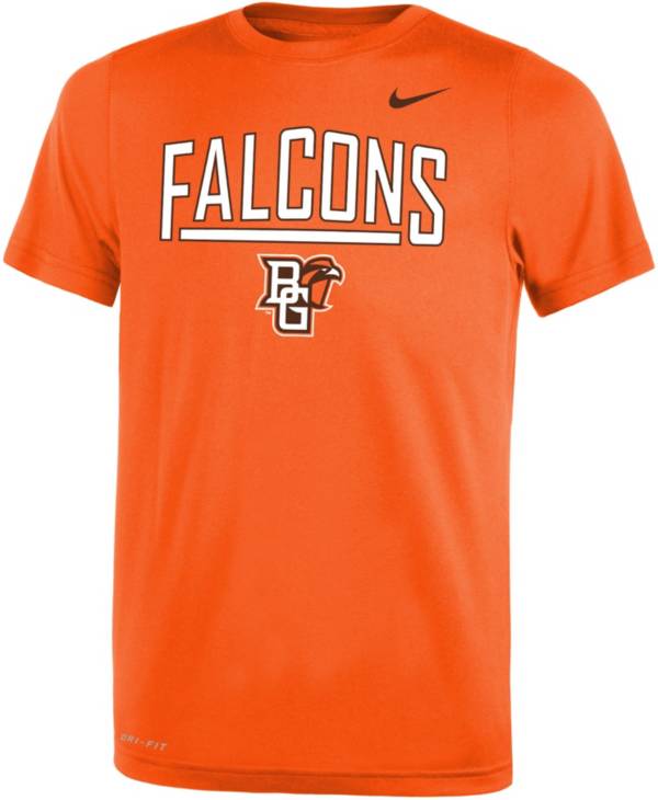 Nike Youth Bowling Green Falcons Orange Dri-FIT Legend T-Shirt