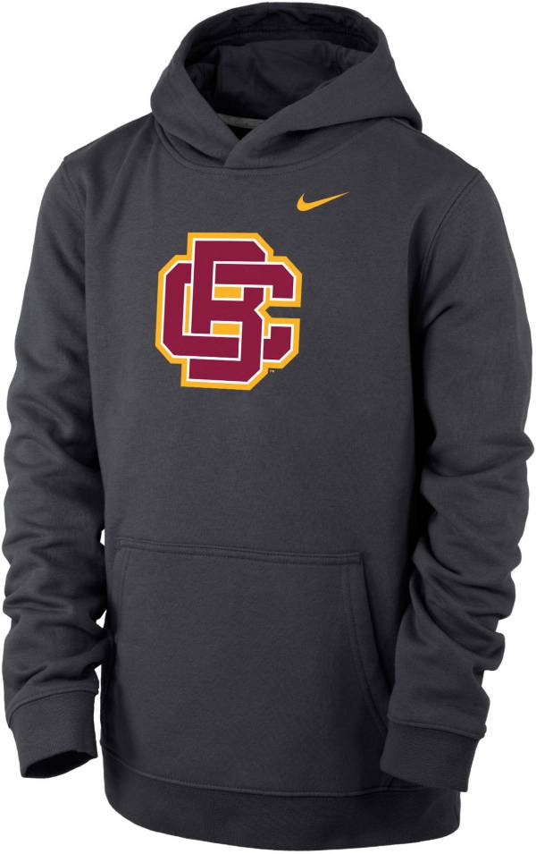 Nike Youth Bethune-Cookman Wildcats Grey Club Fleece Pullover Hoodie