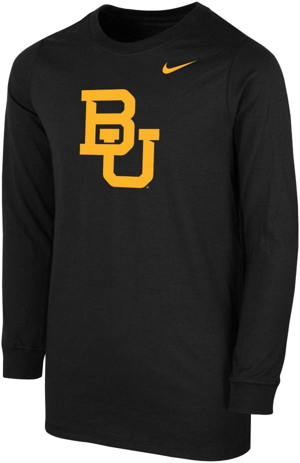 Nike Youth Baylor Bears Core Cotton Long Sleeve Black T-Shirt