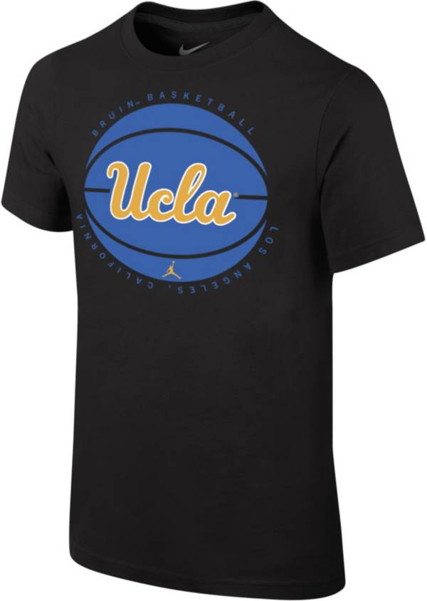 Jordan Youth UCLA Bruins Black Cotton Basketball Team T-Shirt