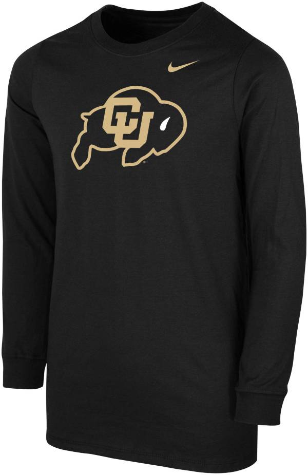 Nike Youth Colorado Buffaloes Core Cotton Long Sleeve Black T-Shirt