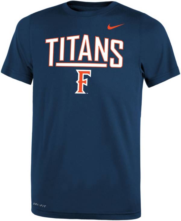 Nike Youth Cal State Fullerton Titans Navy Blue Dri-FIT Legend T-Shirt