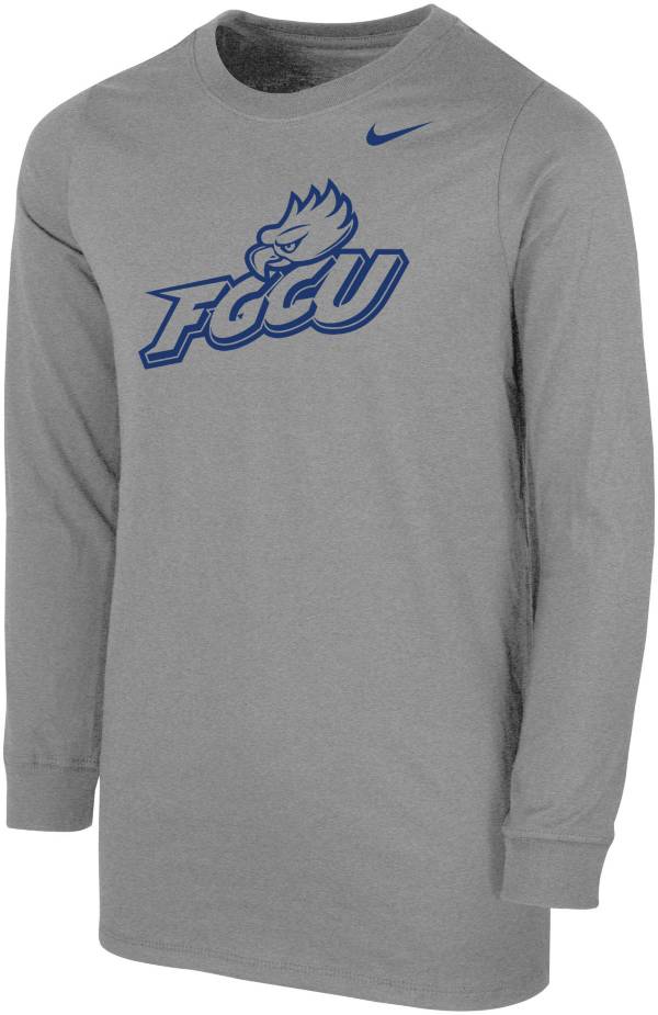 Nike Youth Florida Gulf Coast Eagles Grey Core Cotton Long Sleeve T-Shirt