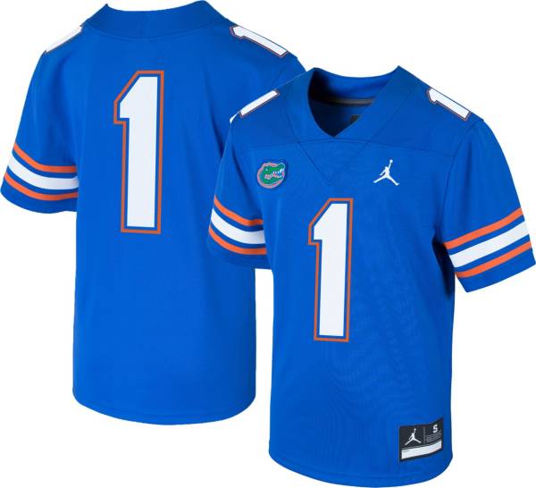 Jordan Youth Florida Gators 1 Blue Untouchable Football Jersey Dick