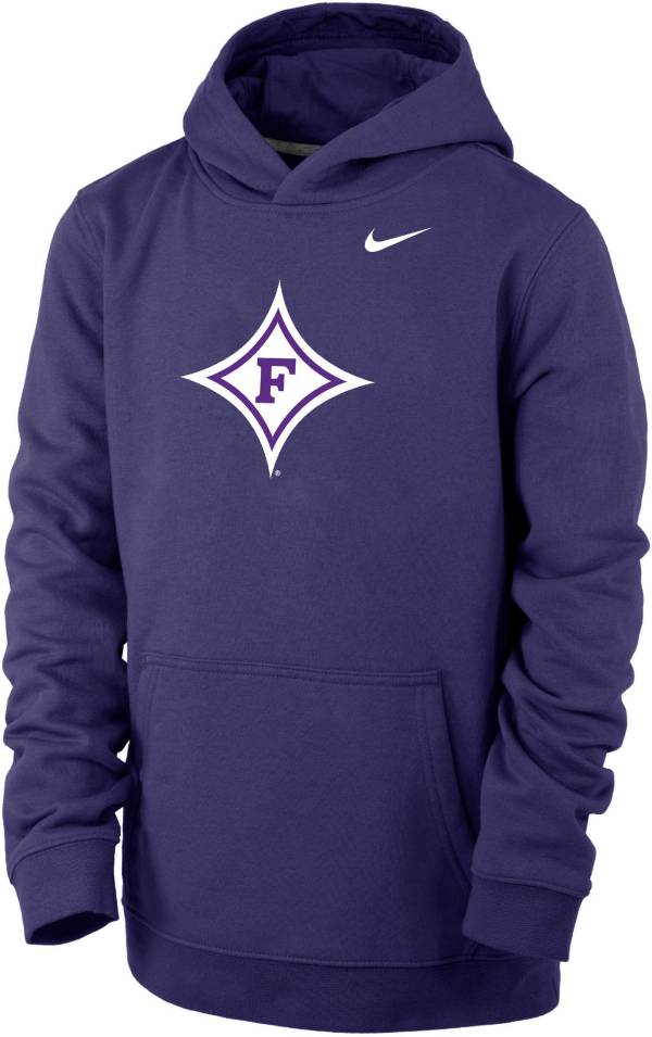 Nike Youth Furman Paladins Purple Club Fleece Pullover Hoodie