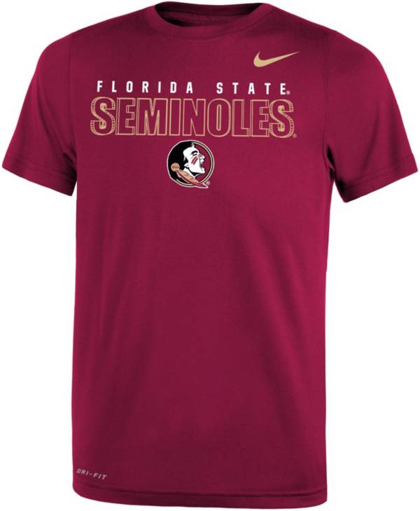 Nike Youth Florida State Seminoles Garnet Dri-FIT Legend T-Shirt